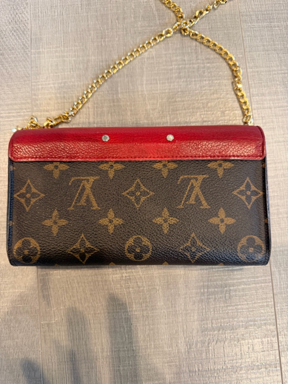 Louis Vuitton Pallas Wallet with Added Crossbody Chain - Picture 2 of 10